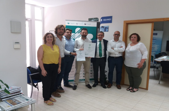 Ir a la noticia Aquanex y la UTE Alburquerque reciben el Diploma Bonus de 2017 en materia de seguridad y salud laboral
